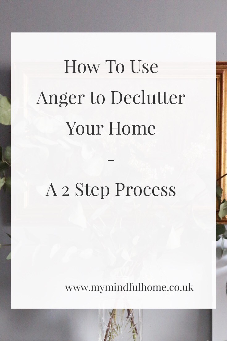 Fireplace Grey walls How to use anger to declutter your home Ideas mindful home